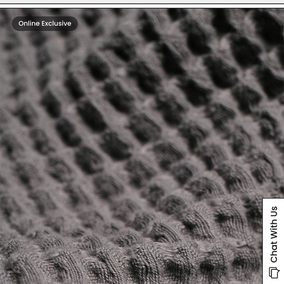 NEW MY HAPPY PLACE - Organic Turkish Cotton Grey Waffle River Size Small - $120 - Picture 12 of 12